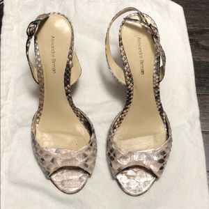 Alexandra Birman snakeskin heels